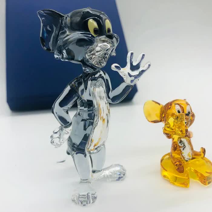 Swarovski Disney Tom and Jerry Cat and Mouse Figurines Brand New